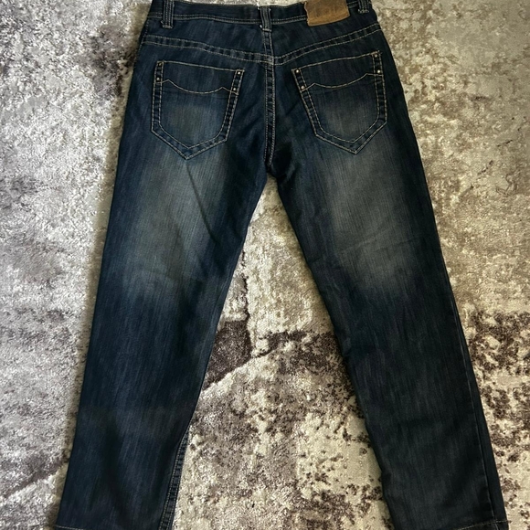 Men's Denim Straight-Leg Jeans - Picture 1 of 4